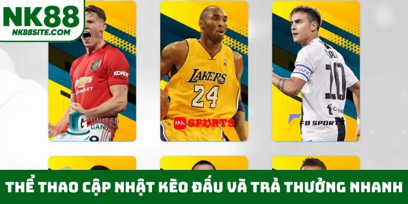 Thể thao cập nhật kèo đấu và trả thưởng nhanh